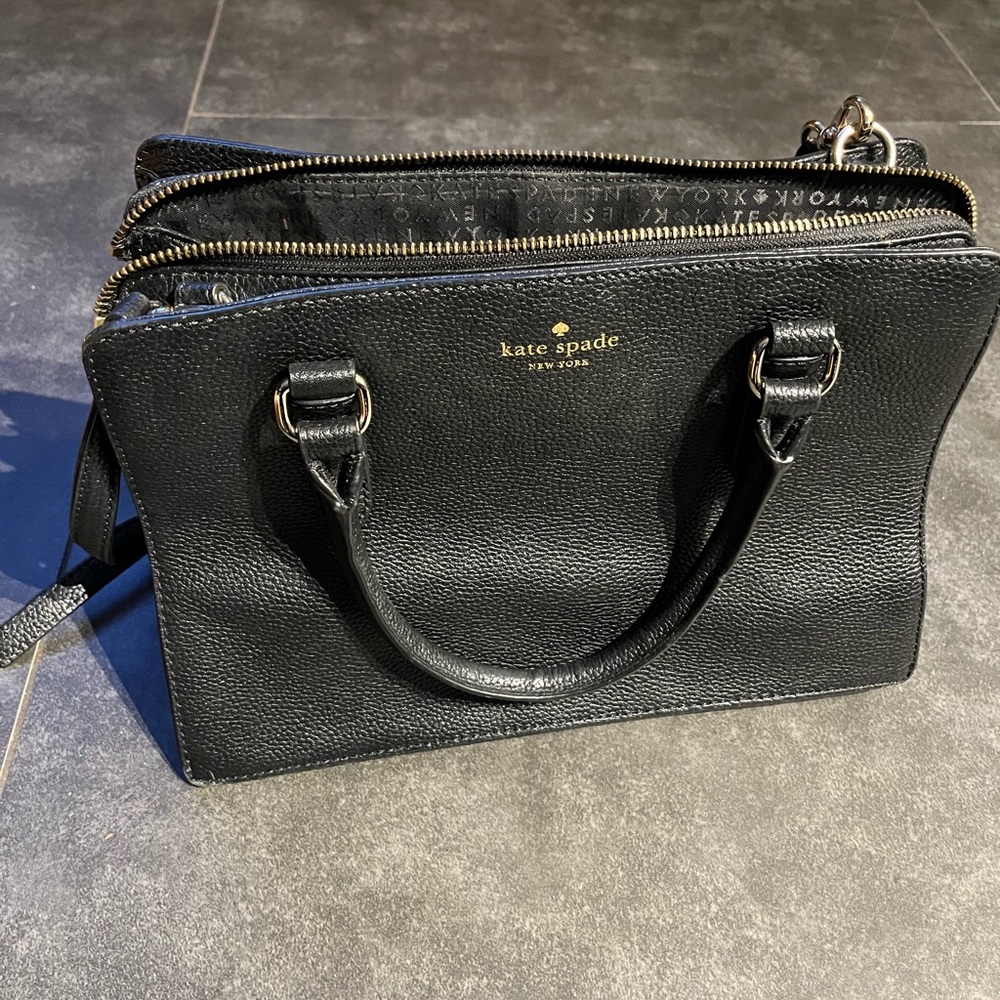 KATE SPADE| Mulberry Street Lise Satchel in Black